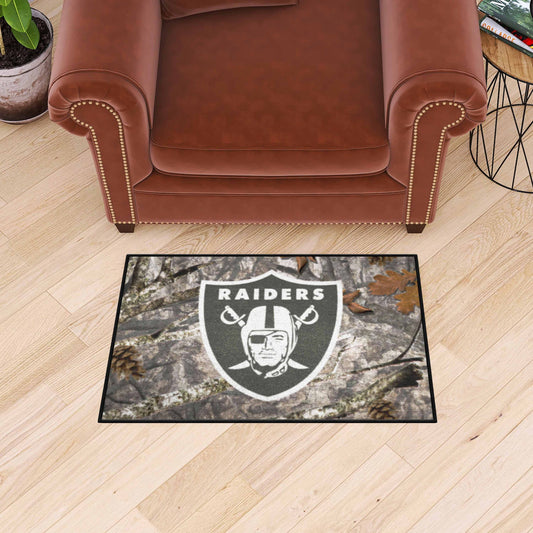 Las Vegas Raiders Camo Starter Mat Accent Rug - 19in. x 30in.