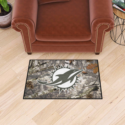 Miami Dolphins Camo Starter Mat Accent Rug - 19in. x 30in.