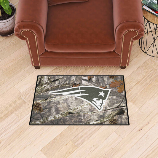 New England Patriots Camo Starter Mat Accent Rug - 19in. x 30in. - New England Patriots