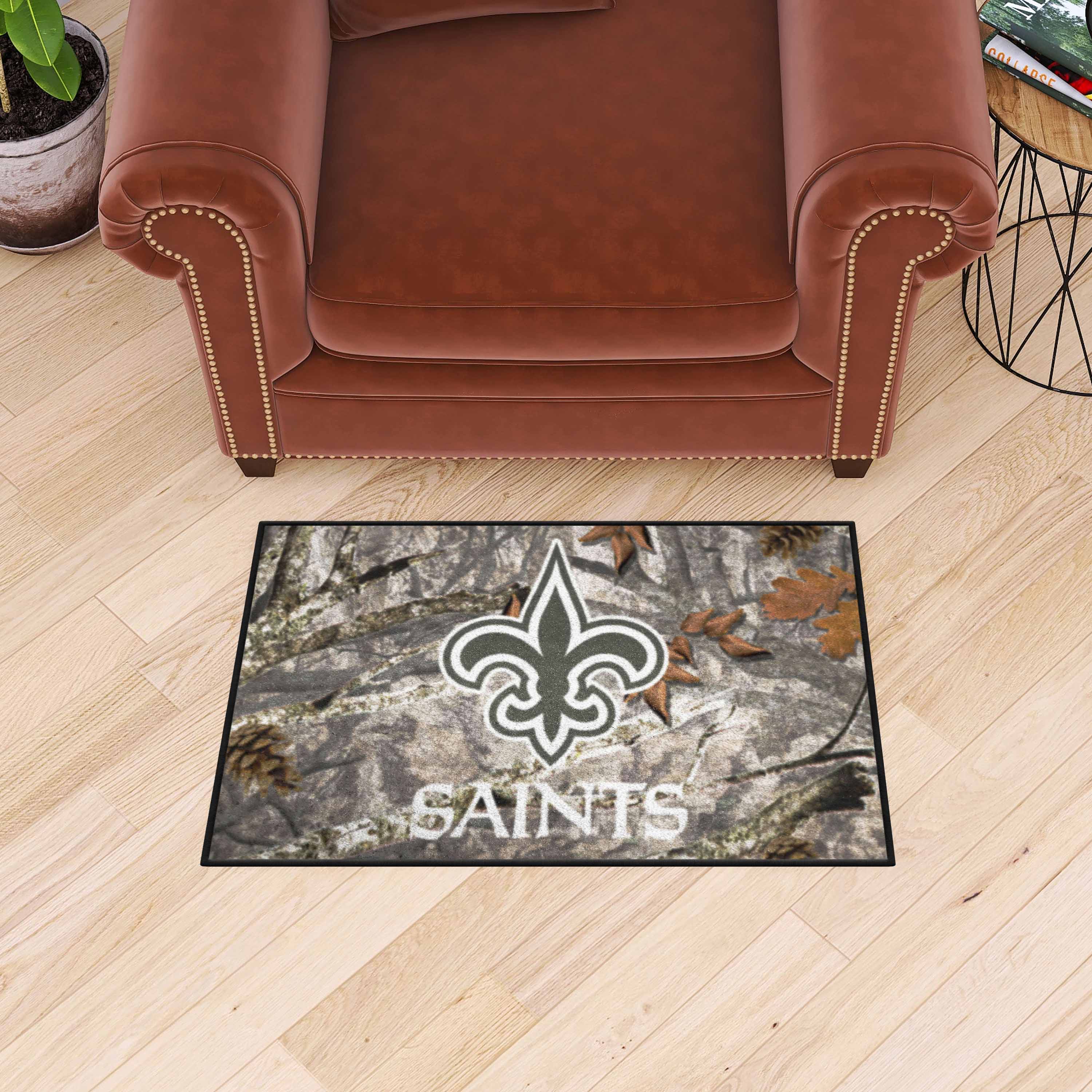 New Orleans Saints Camo Starter Mat Accent Rug - 19in. x 30in. - New Orleans Saints