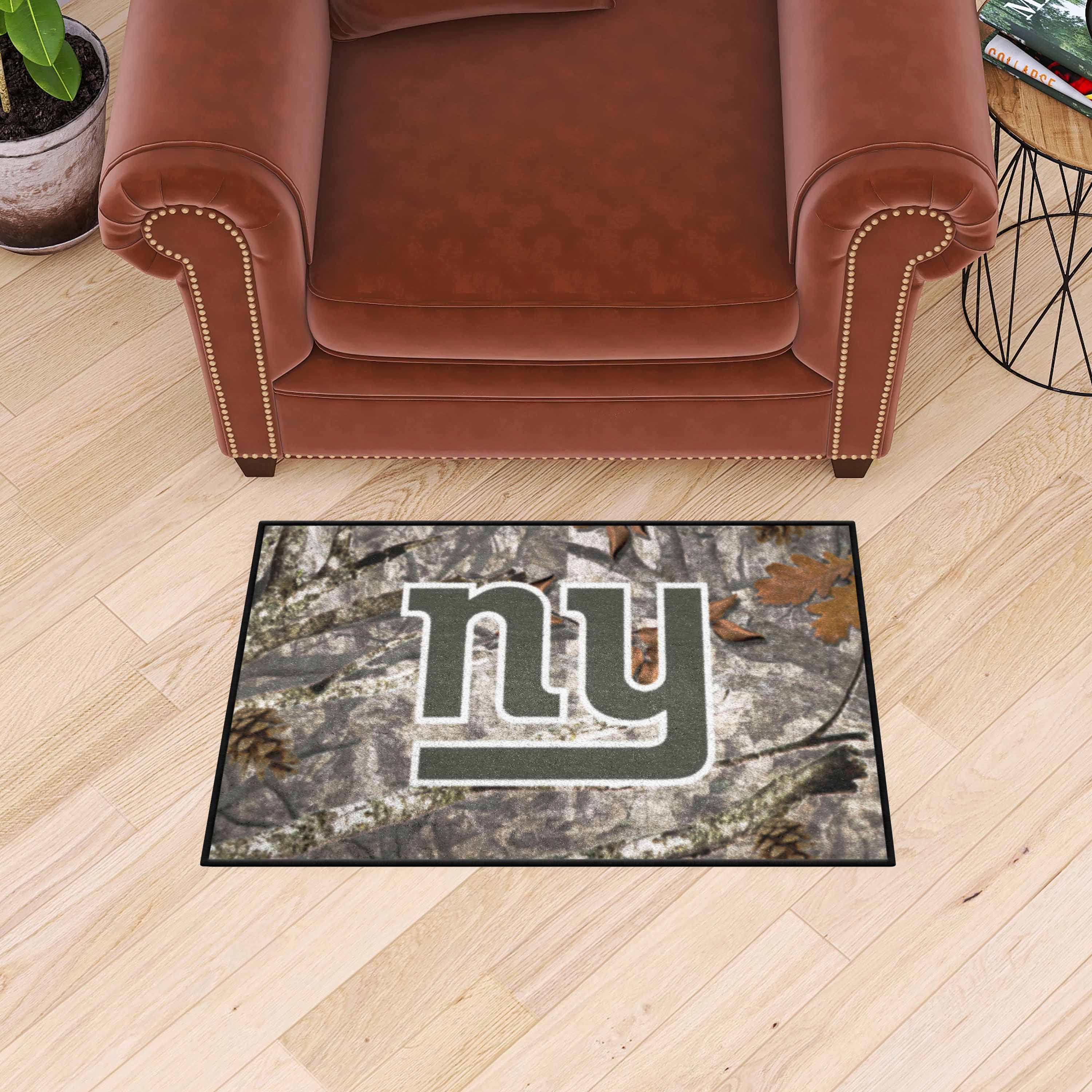 New York Giants Camo Starter Mat Accent Rug - 19in. x 30in.