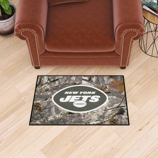 New York Jets Camo Starter Mat Accent Rug - 19in. x 30in. - New York Jets