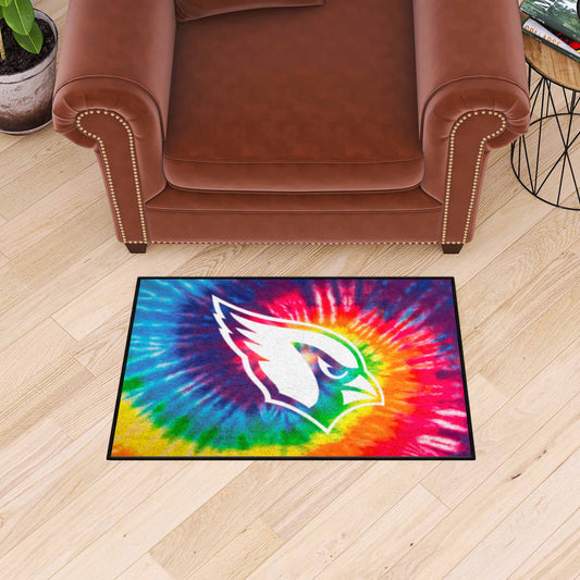 Arizona Cardinals Tie Dye Starter Mat Accent Rug - 19in. x 30in.