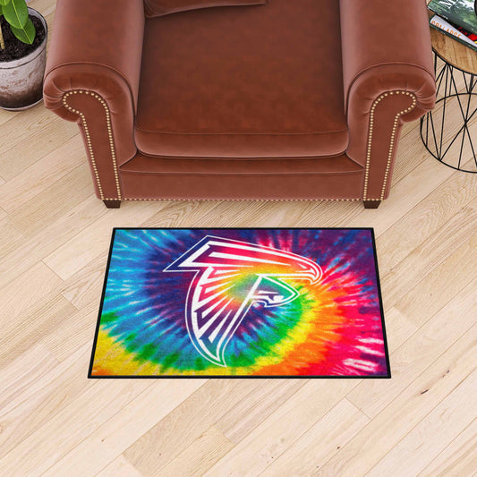 Atlanta Falcons Tie Dye Starter Mat Accent Rug - 19in. x 30in. - Atlanta Falcons