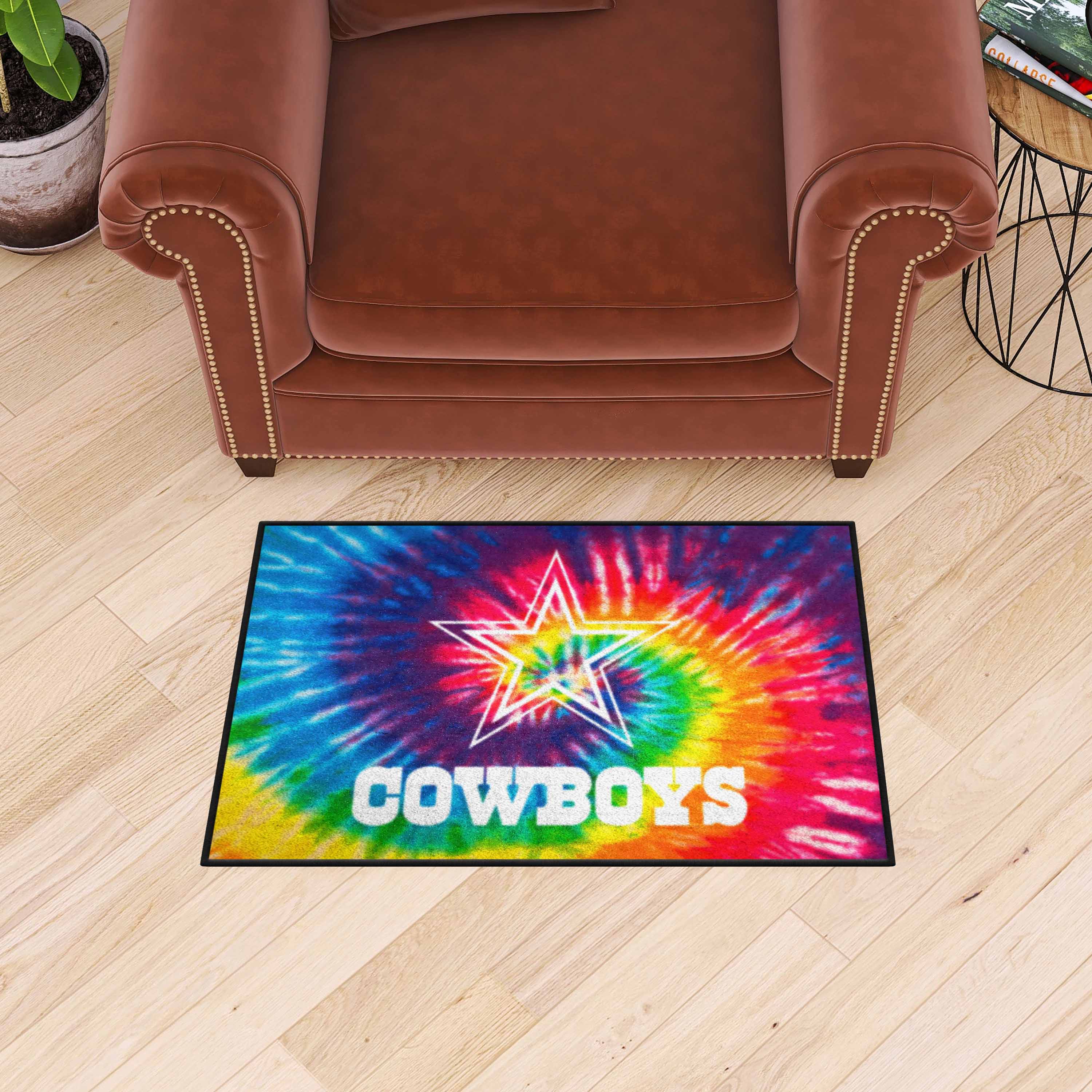 Dallas Cowboys Tie Dye Starter Mat Accent Rug - 19in. x 30in.