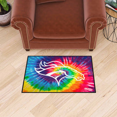 Denver Broncos Tie Dye Starter Mat Accent Rug - 19in. x 30in.