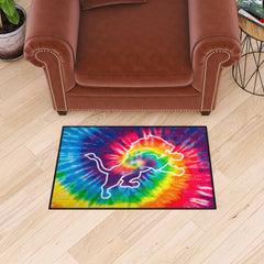 Detroit Lions Tie Dye Starter Mat Accent Rug - 19in. x 30in.