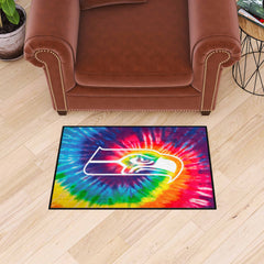 Seattle Seahawks Tie Dye Starter Mat Accent Rug - 19in. x 30in.