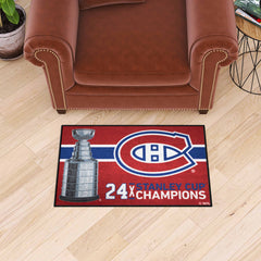 Montreal Canadiens Dynasty Starter Mat Accent Rug - 19in. x 30in.