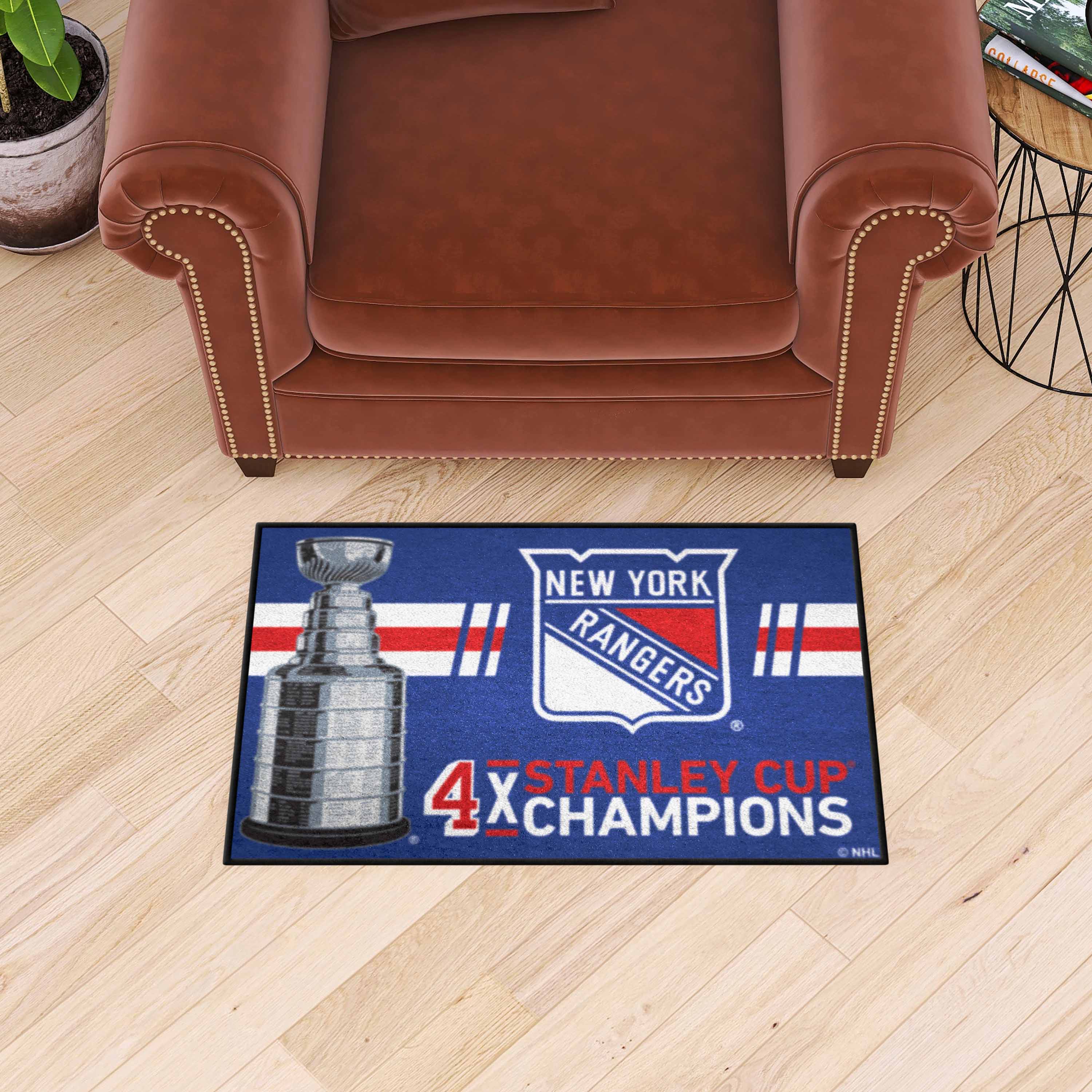 New York Rangers Dynasty Starter Mat Accent Rug - 19in. x 30in. - New York Rangers