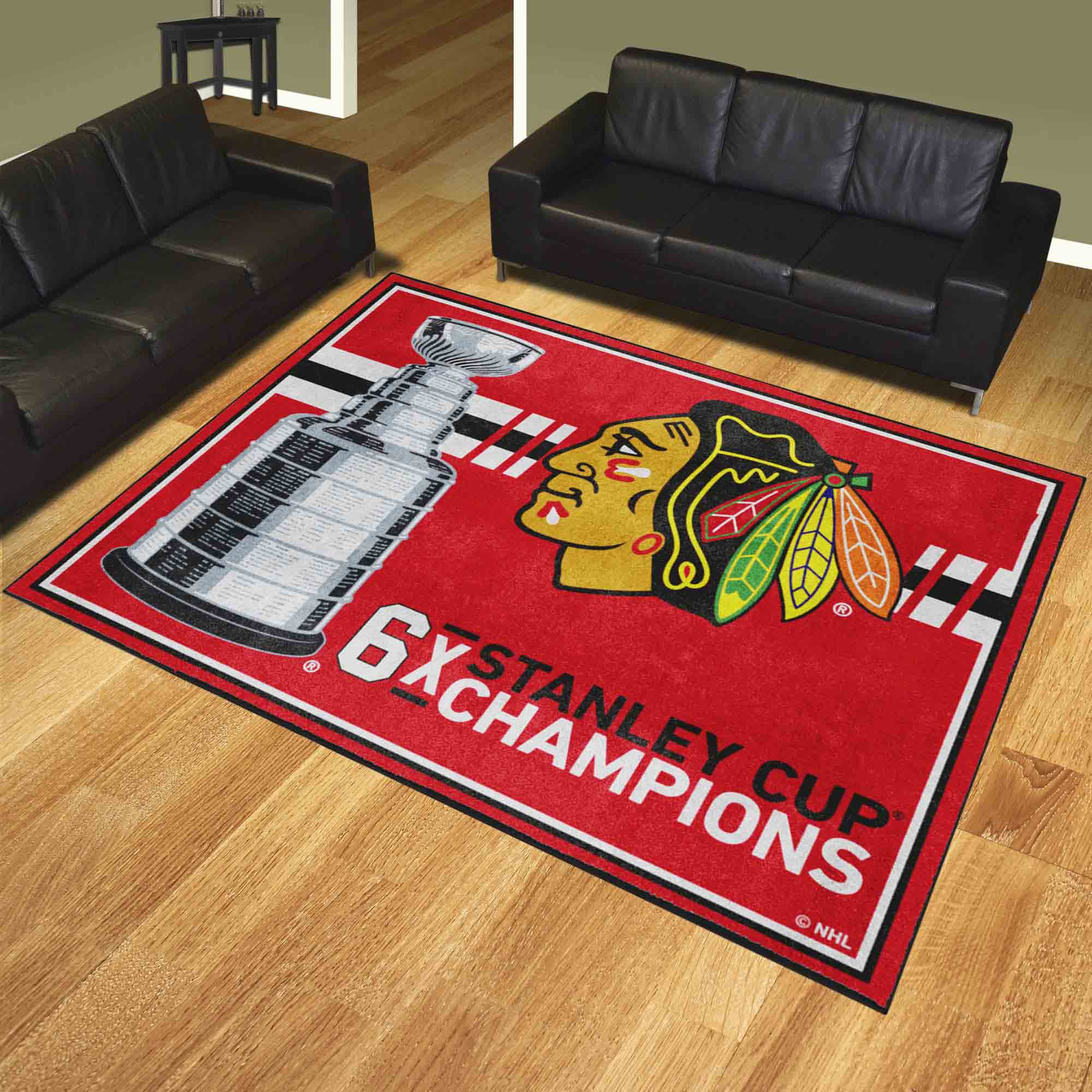 Chicago Blackhawks Dynasty 8ft. x 10ft. Plush Area Rug - Chicago Blackhawks