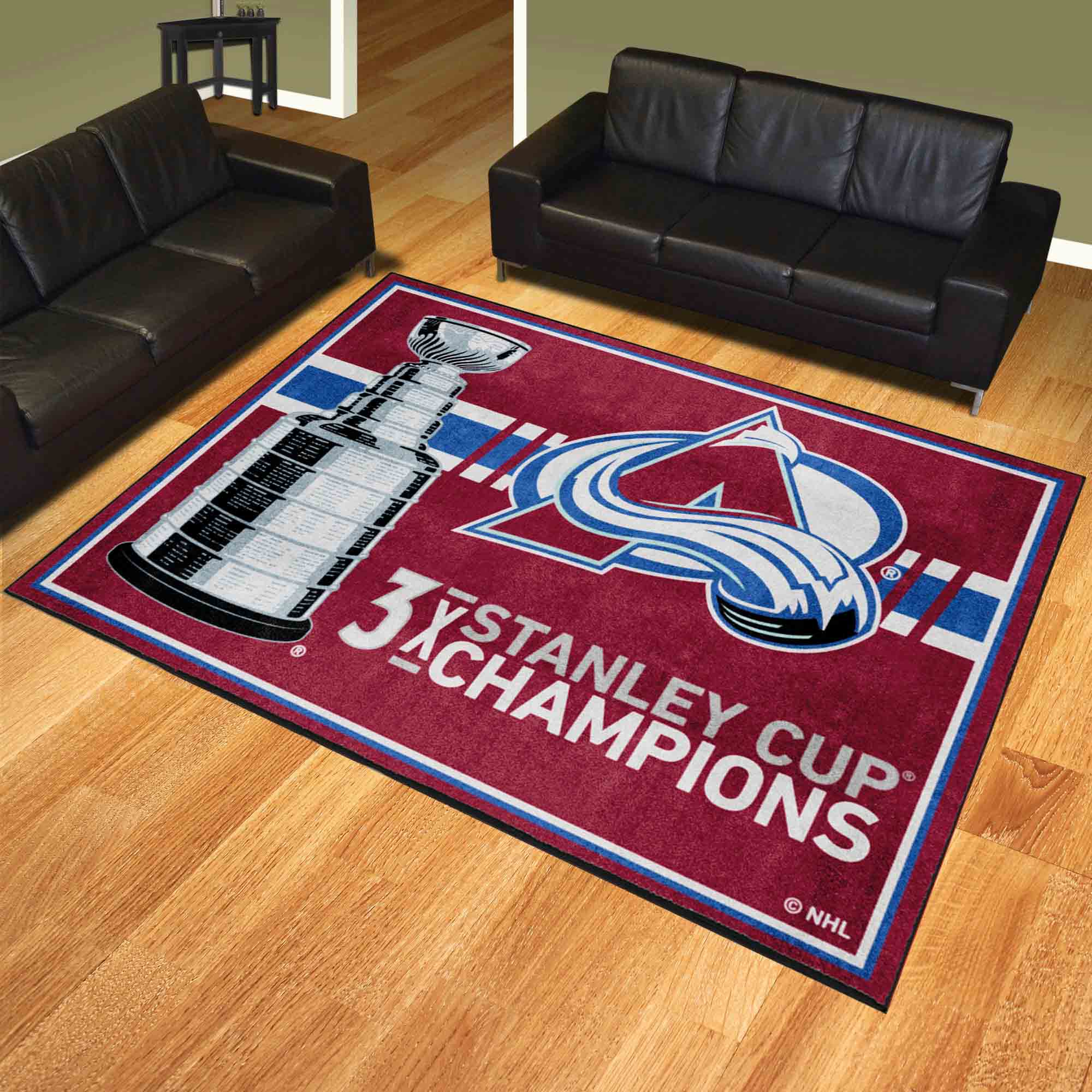 Colorado Avalanche Dynasty 8ft. x 10ft. Plush Area Rug - Colorado Avalanche