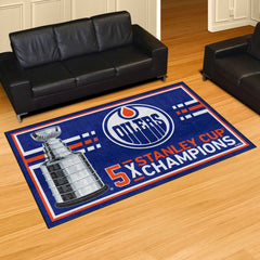 Edmonton Oilers Dynasty 5ft. x 8ft. Plush Area Rug