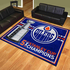 Edmonton Oilers Dynasty 8ft. x 10ft. Plush Area Rug