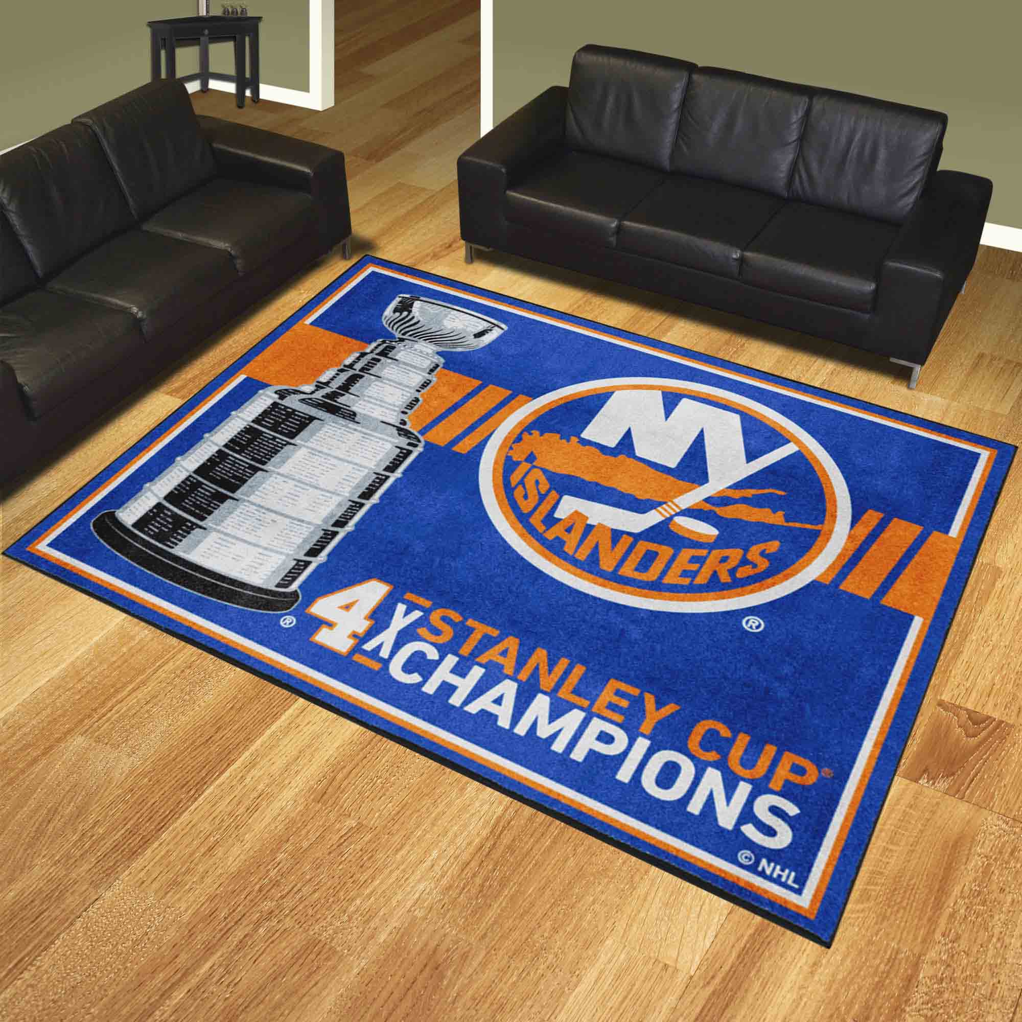 New York Islanders Dynasty 8ft. x 10ft. Plush Area Rug - New York Islanders