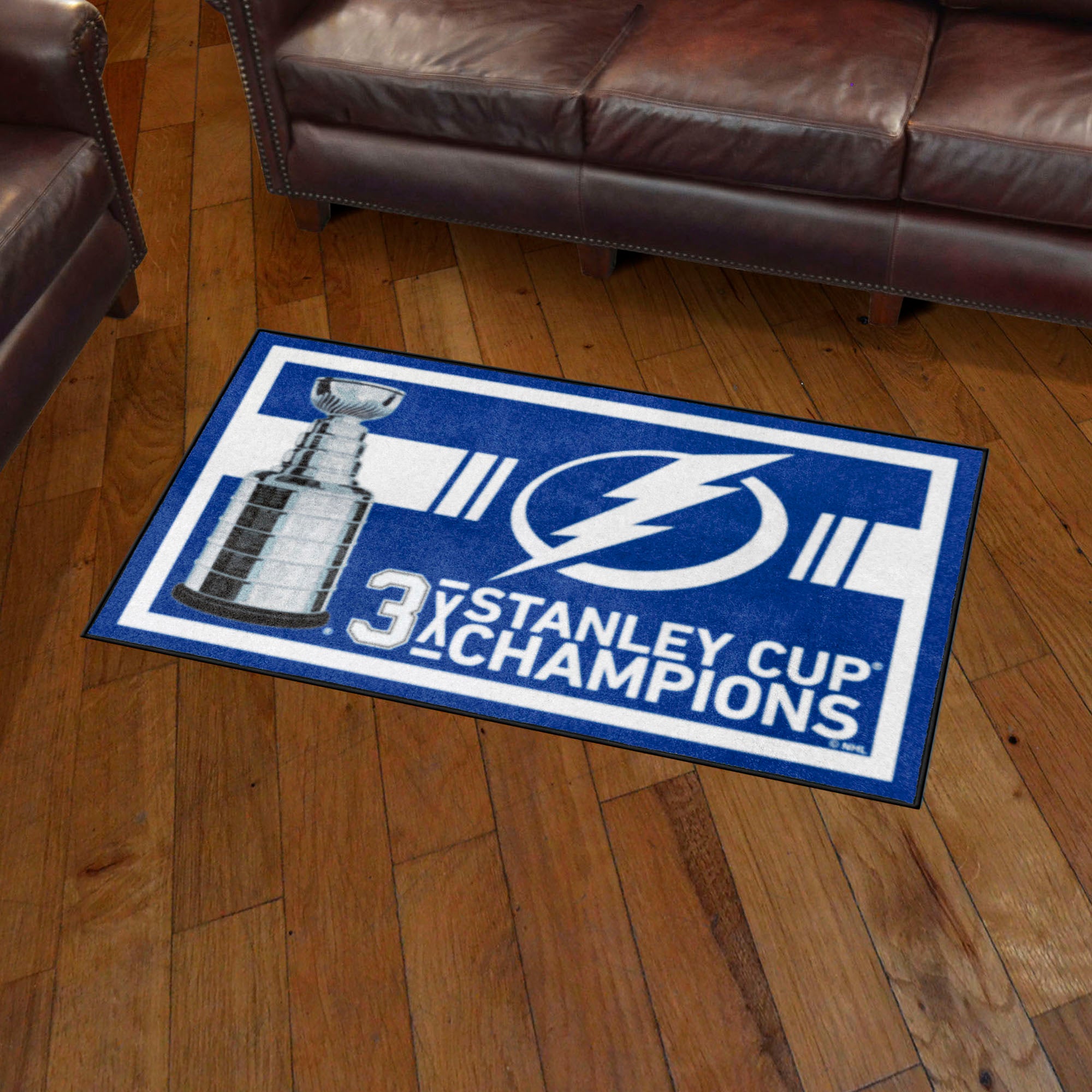 Tampa Bay Lightning Dynasty 3ft. x 5ft. Plush Area Rug