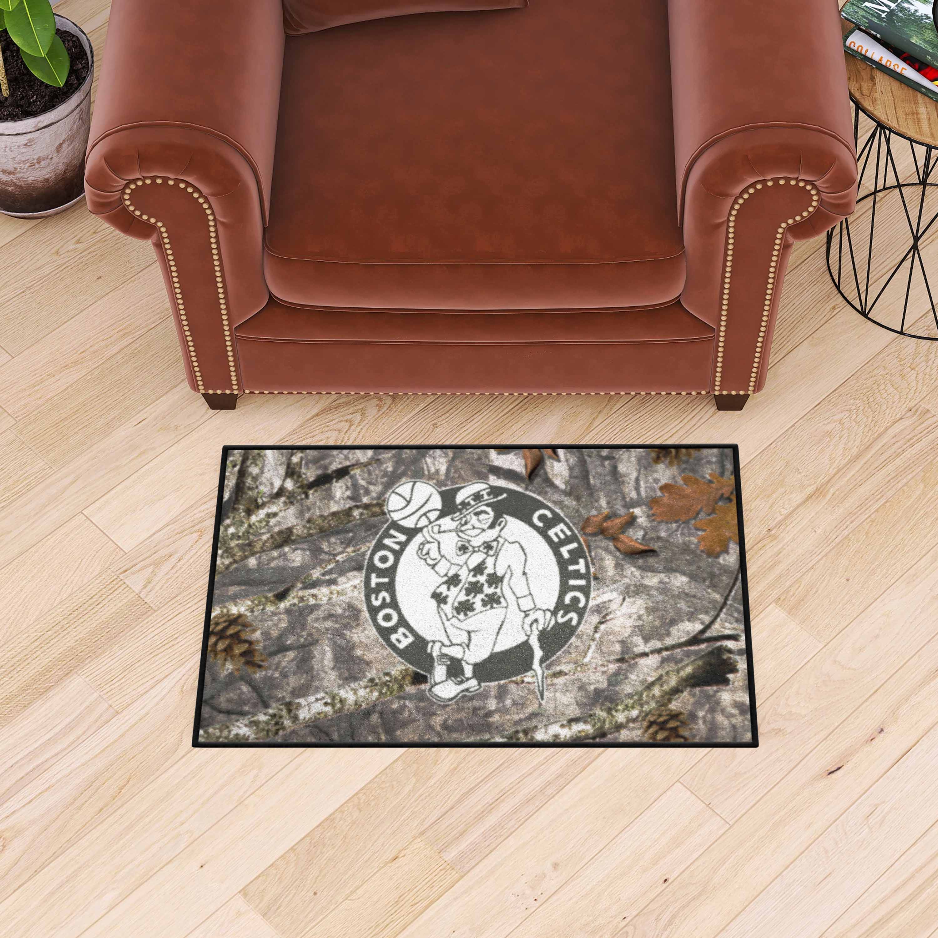 Boston Celtics Camo Starter Mat Accent Rug - 19in. x 30in.