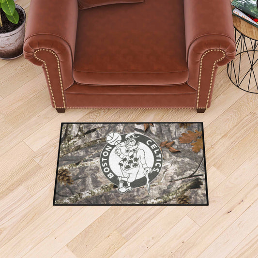 Boston Celtics Camo Starter Mat Accent Rug - 19in. x 30in. - Boston Celtics