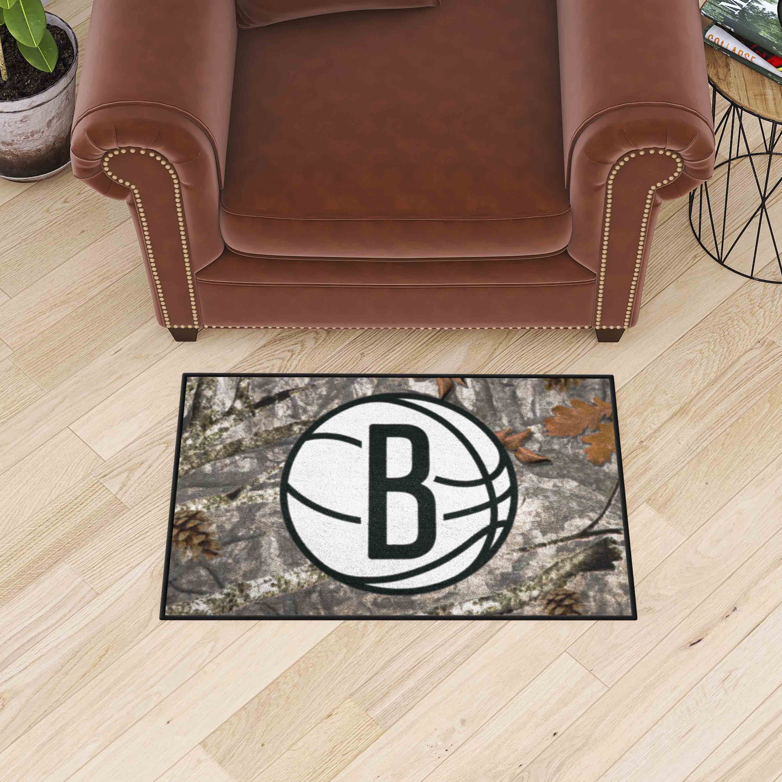 Brooklyn Nets Camo Starter Mat Accent Rug - 19in. x 30in.