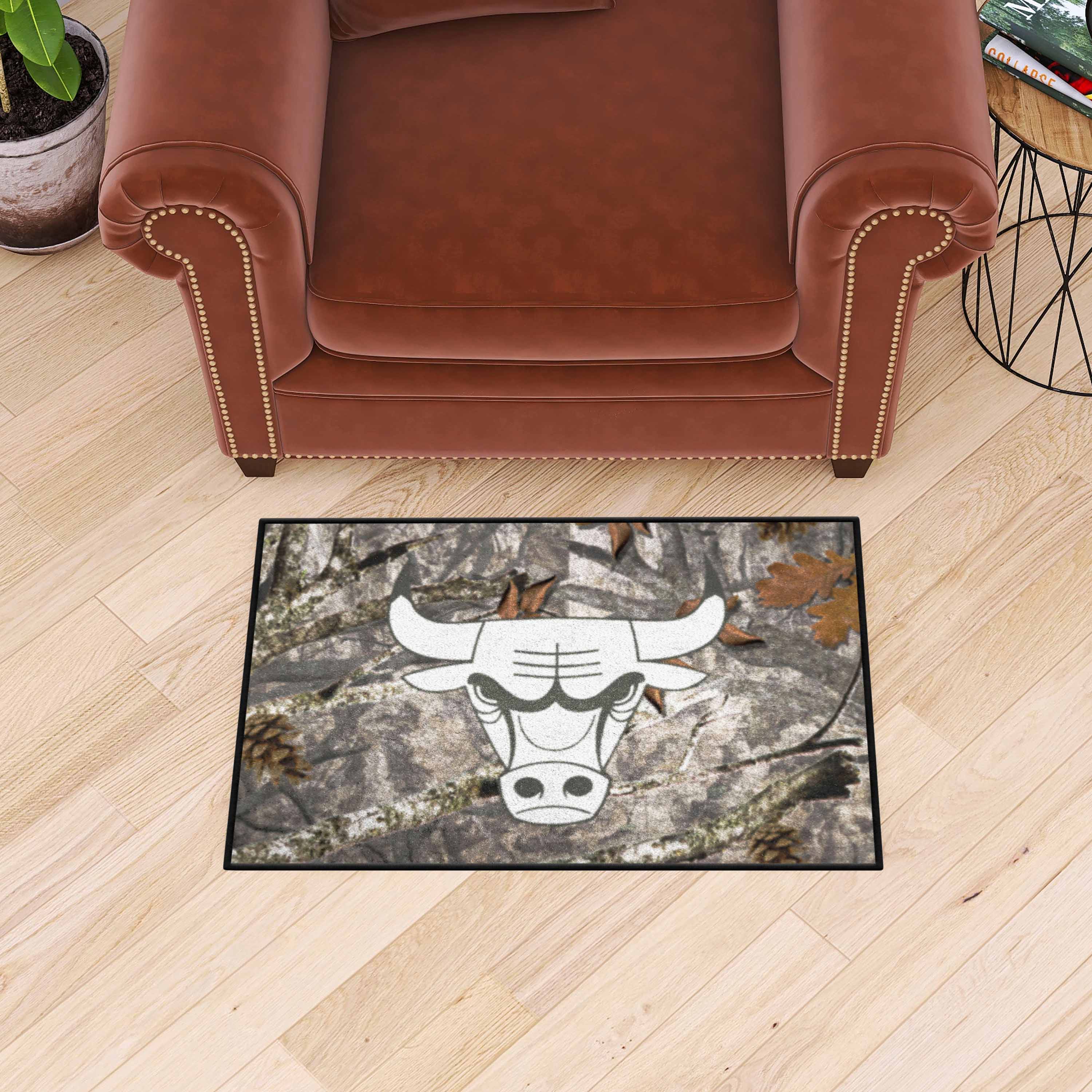 Chicago Bulls Camo Starter Mat Accent Rug - 19in. x 30in.