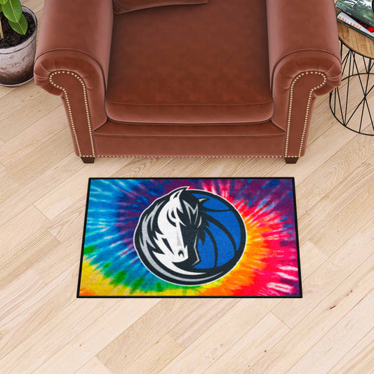 Dallas Mavericks Tie Dye Starter Mat Accent Rug - 19in. x 30in. - Dallas Mavericks