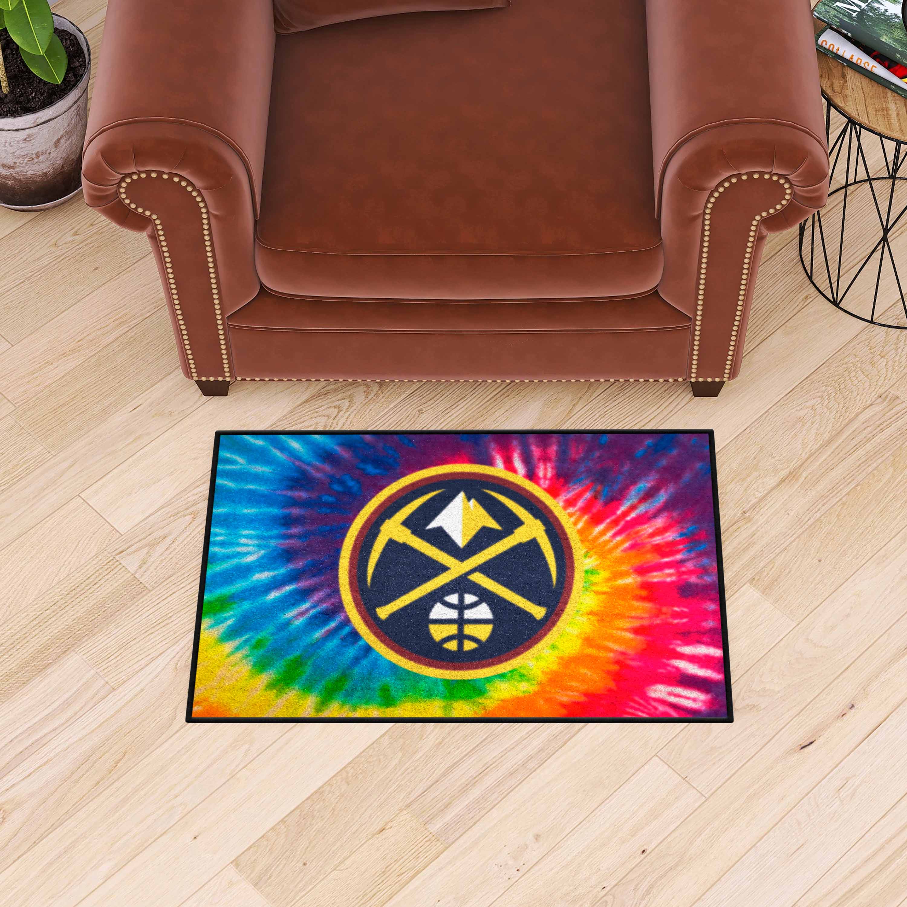 Denver Nuggets Tie Dye Starter Mat Accent Rug - 19in. x 30in. - Denver Nuggets