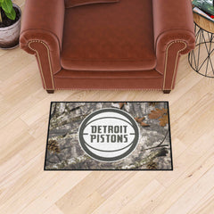 Detroit Pistons Camo Starter Mat Accent Rug - 19in. x 30in.