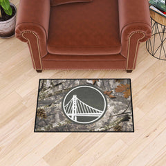 Golden State Warriors Camo Starter Mat Accent Rug - 19in. x 30in.