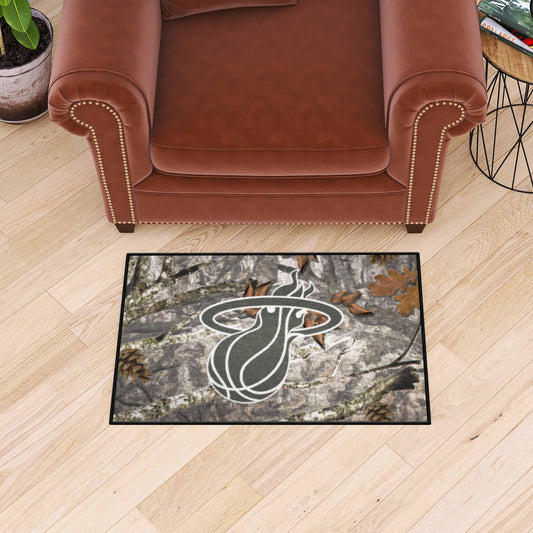 Miami Heat Camo Starter Mat Accent Rug - 19in. x 30in.