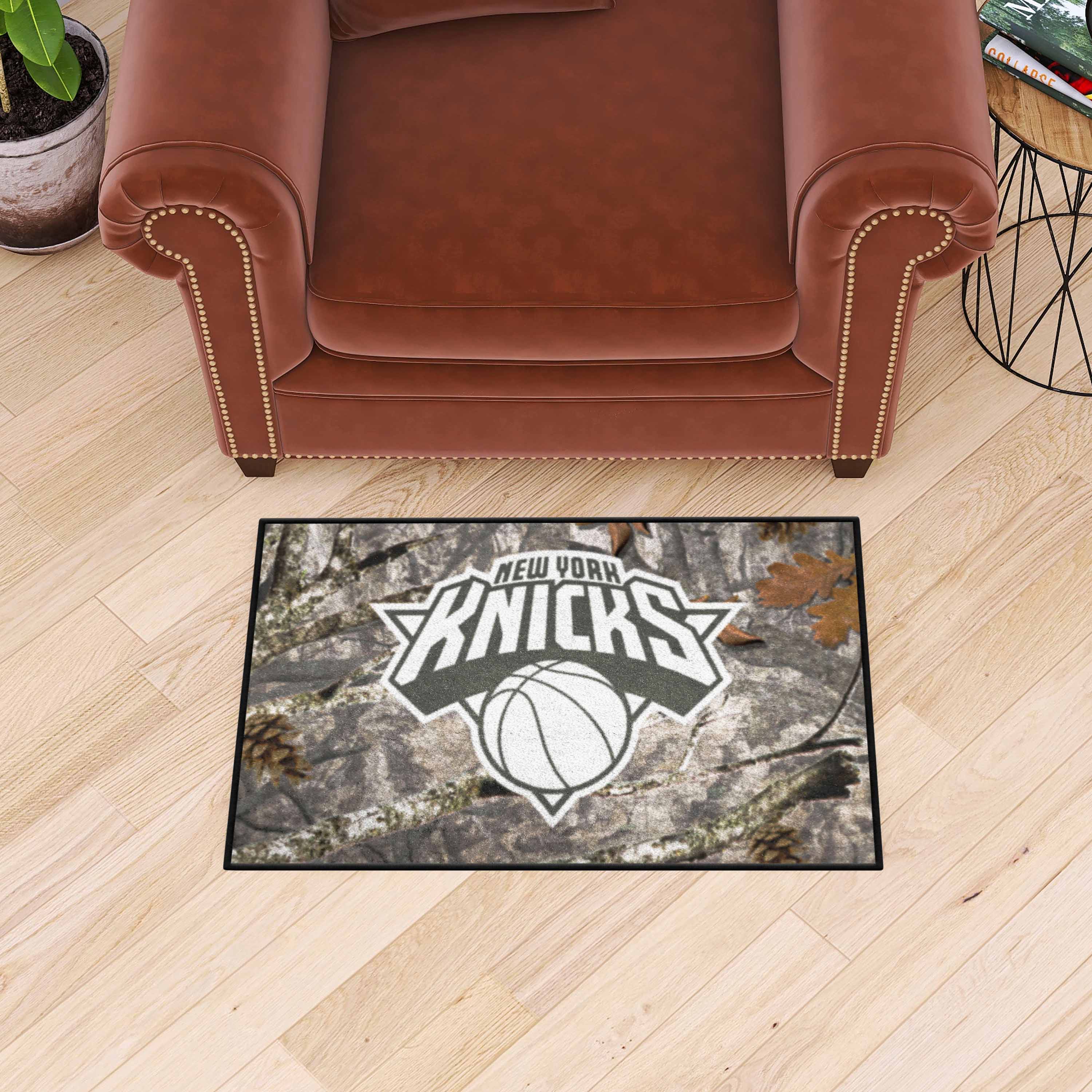 New York Knicks Camo Starter Mat Accent Rug - 19in. x 30in.