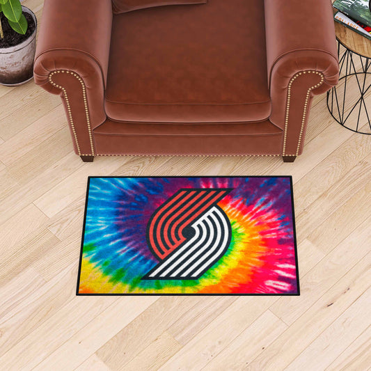 Portland Trail Blazers Tie Dye Starter Mat Accent Rug - 19in. x 30in.