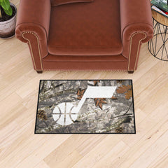 Utah Jazz Camo Starter Mat Accent Rug - 19in. x 30in.