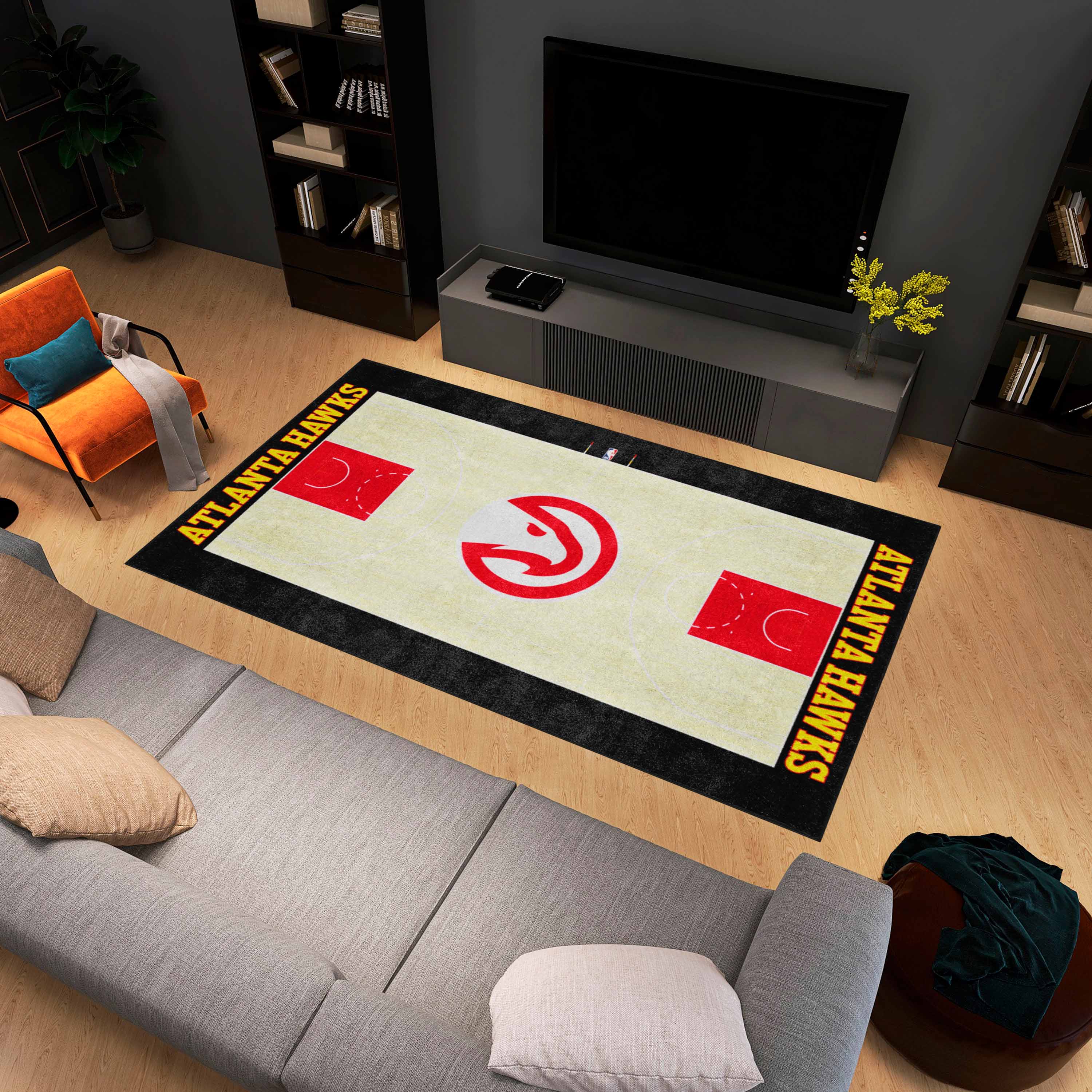 Atlanta Hawks 6 ft. x 10 ft. Plush Area Rug