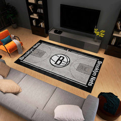 Brooklyn Nets 6 ft. x 10 ft. Plush Area Rug