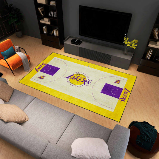 Los Angeles Lakers 6 ft. x 10 ft. Plush Area Rug