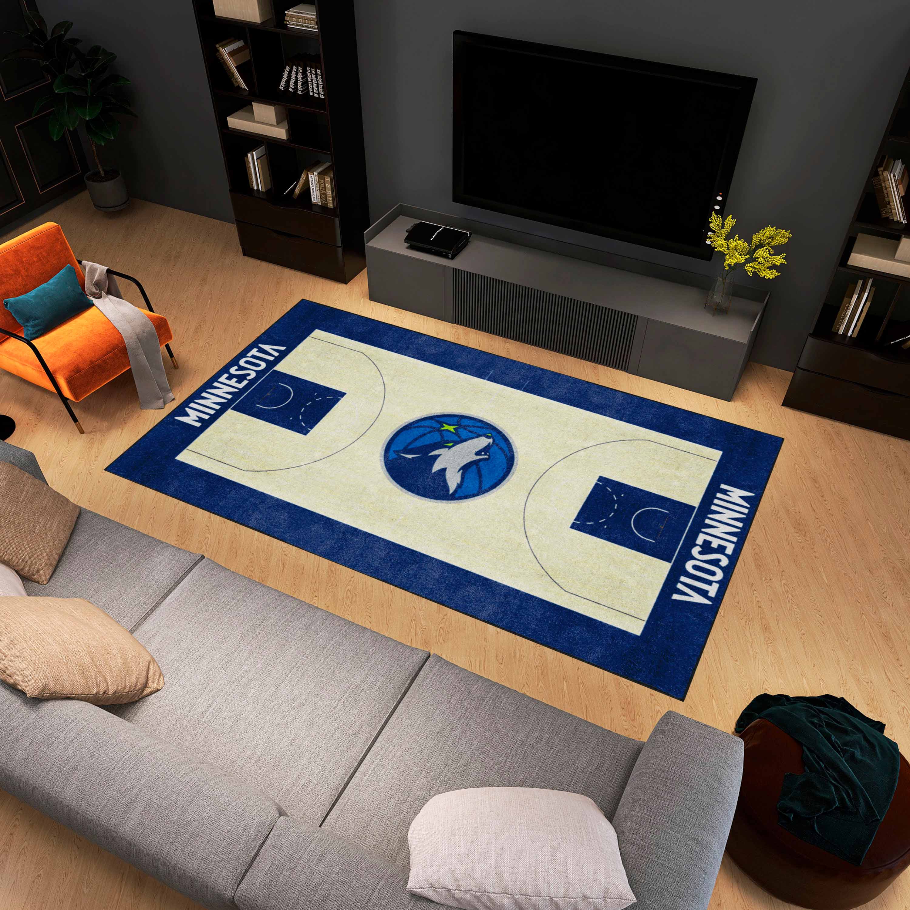 Minnesota Timberwolves 6 ft. x 10 ft. Plush Area Rug