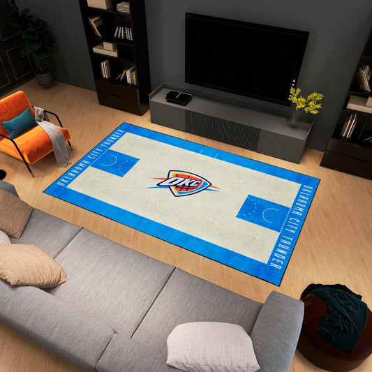 Oklahoma City Thunder 6 ft. x 10 ft. Plush Area Rug