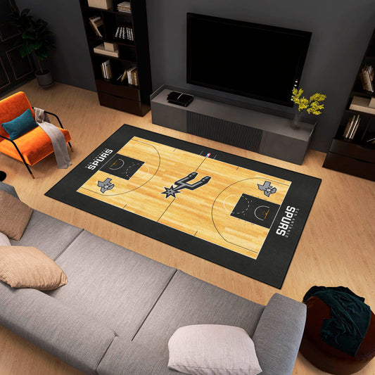 San Antonio Spurs 6 ft. x 10 ft. Plush Area Rug