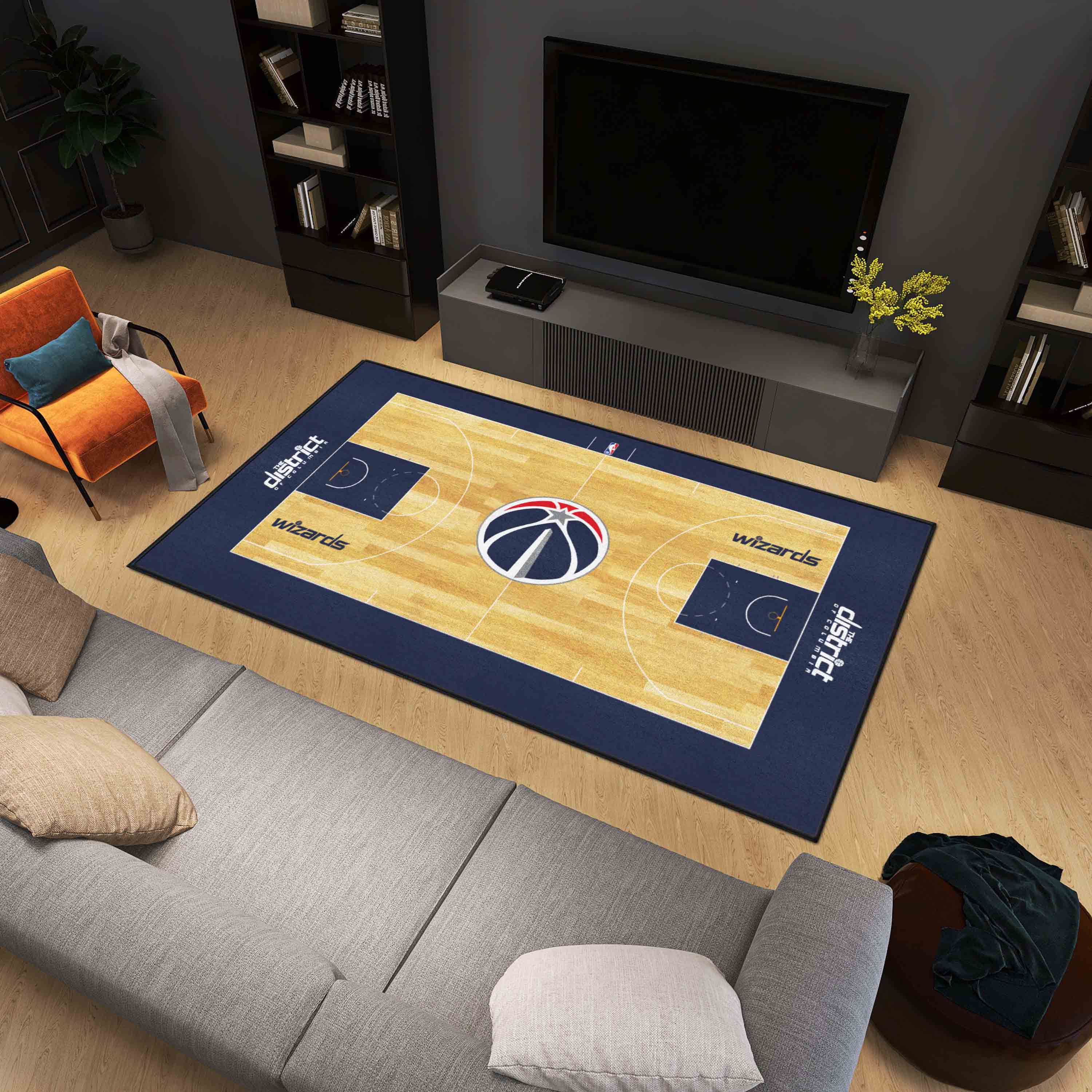 Washington Wizards 6 ft. x 10 ft. Plush Area Rug