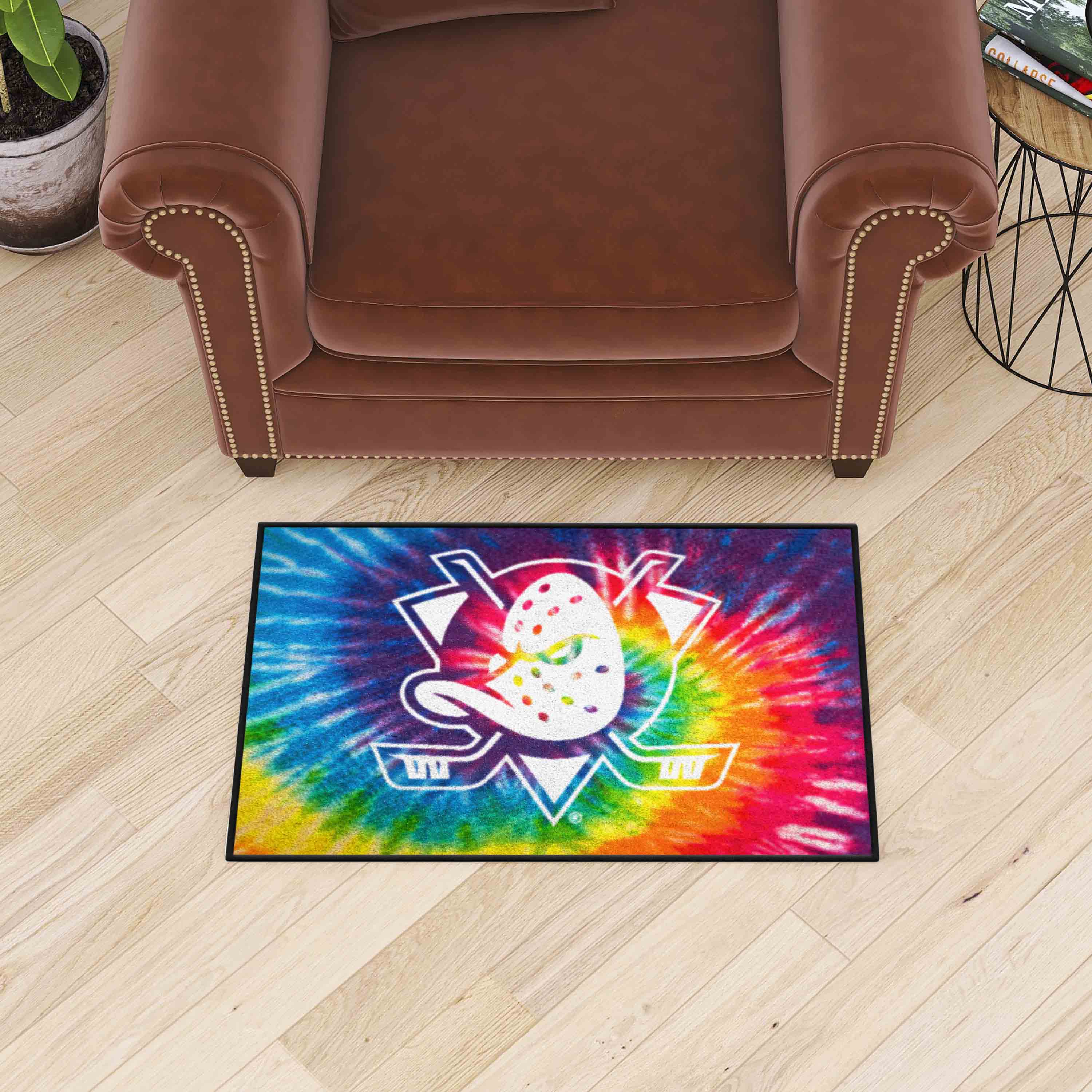 Anaheim Ducks Tie Dye Starter Mat Accent Rug - 19in. x 30in.