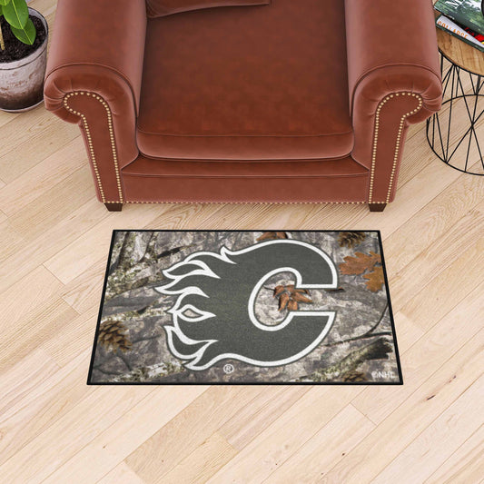 Calgary Flames Camo Starter Mat Accent Rug - 19in. x 30in. - Calgary Flames