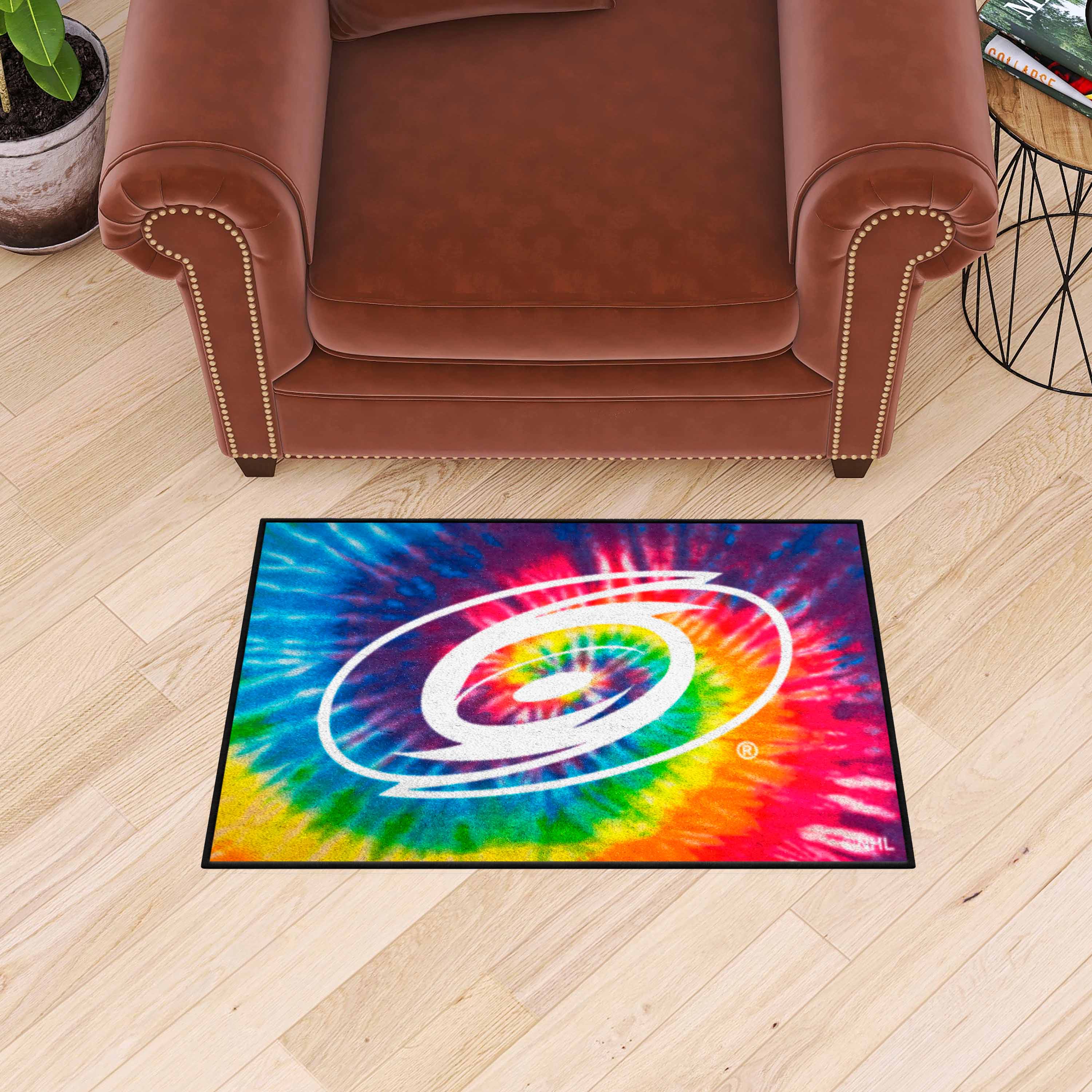 Carolina Hurricanes Tie Dye Starter Mat Accent Rug - 19in. x 30in.