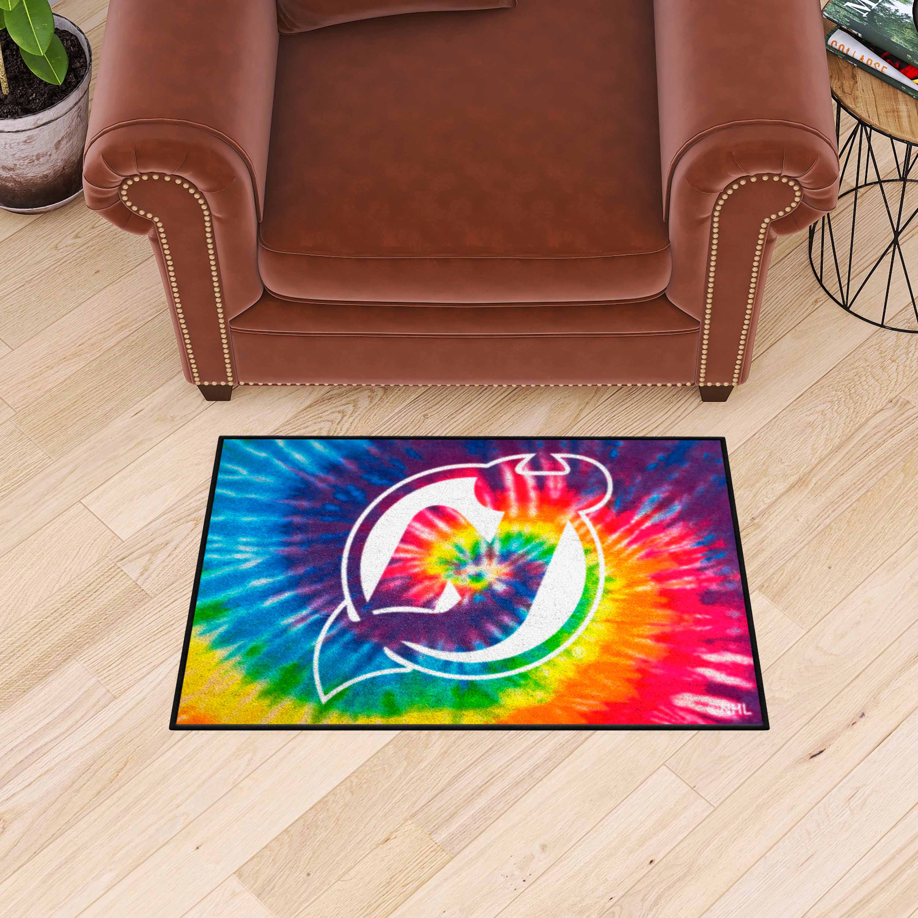 New Jersey Devils Tie Dye Starter Mat Accent Rug - 19in. x 30in.