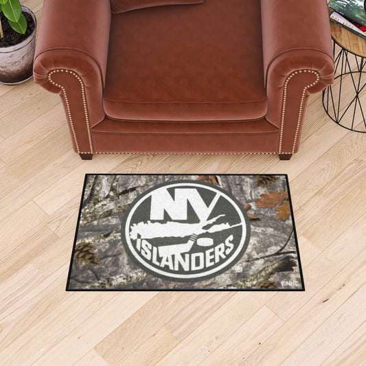 New York Islanders Camo Starter Mat Accent Rug - 19in. x 30in. - New York Islanders