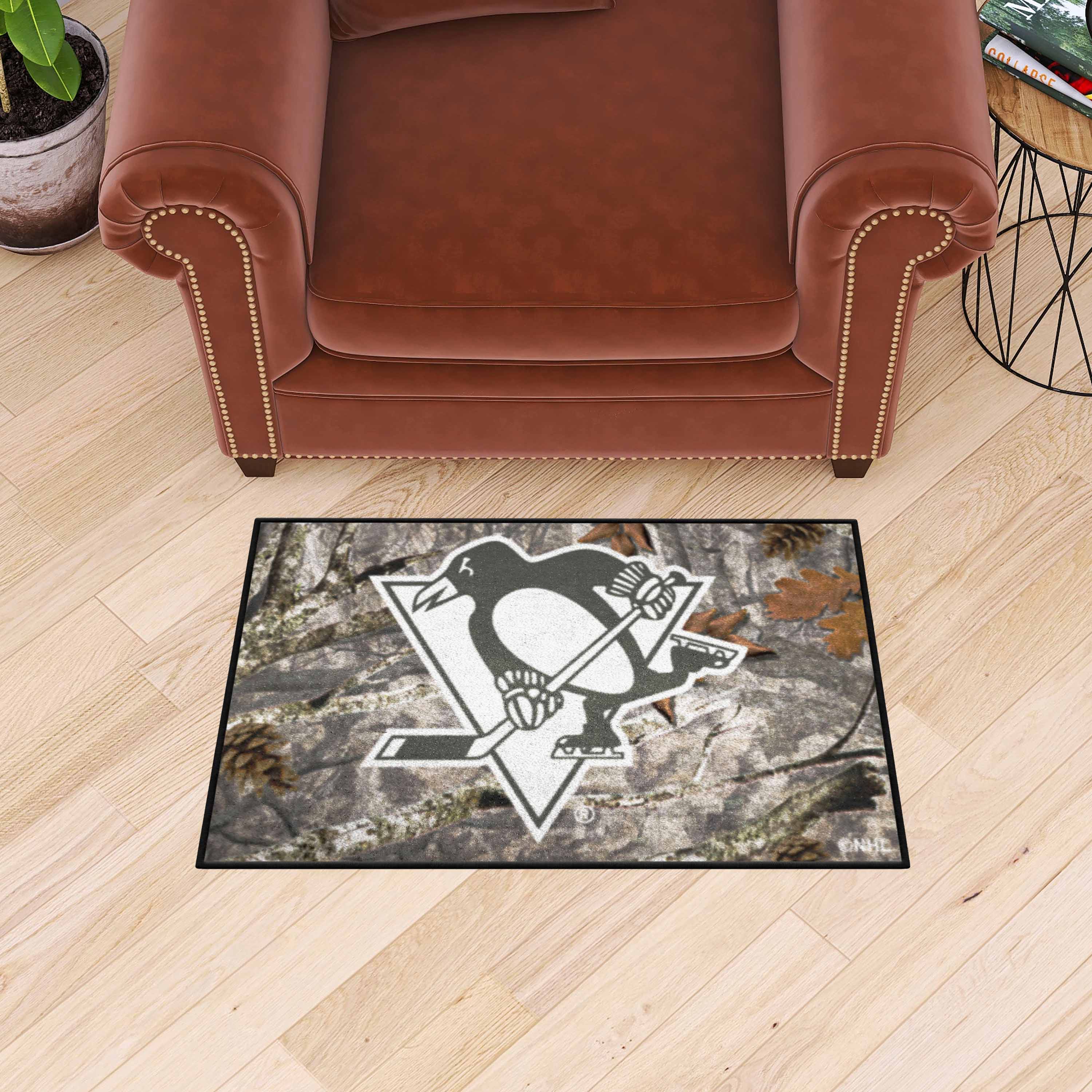 Pittsburgh Penguins Camo Starter Mat Accent Rug - 19in. x 30in.