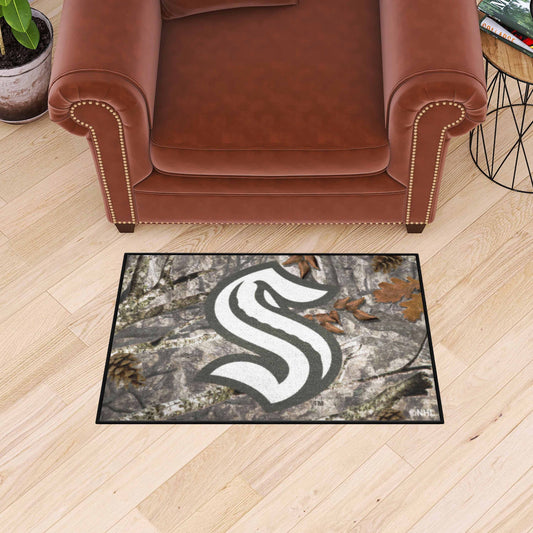 Seattle Kraken Camo Starter Mat Accent Rug - 19in. x 30in.