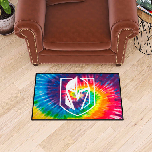 Vegas Golden Knights Golden Knights Tie Dye Starter Mat Accent Rug - 19in. x 30in.