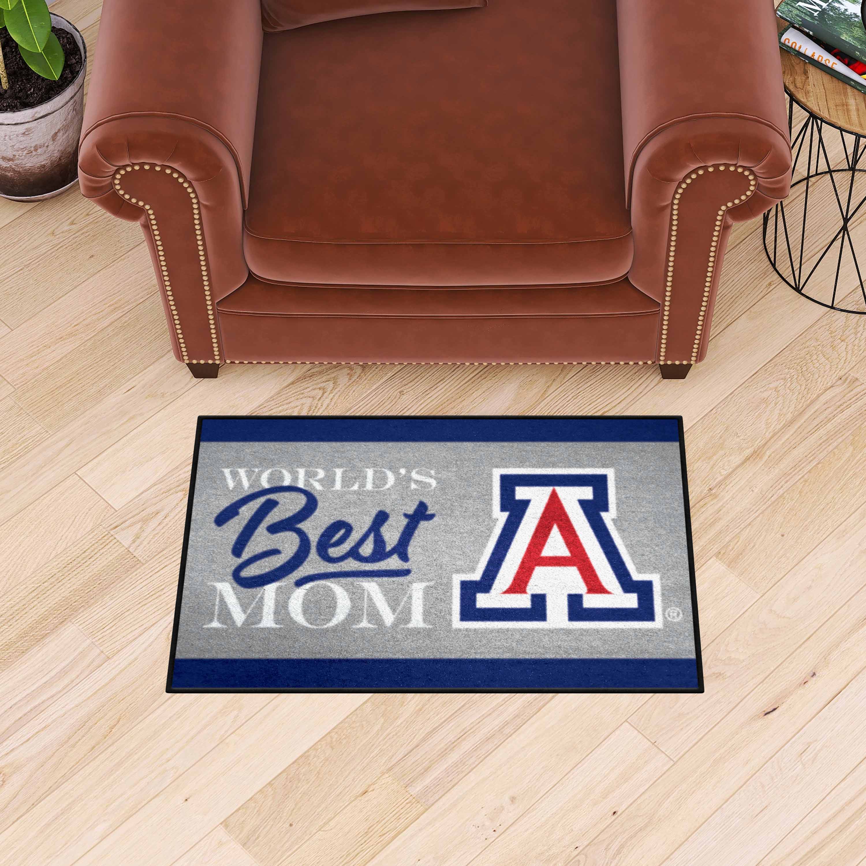 Arizona Wildcats World's Best Mom Starter Mat Accent Rug - 19in. x 30in.