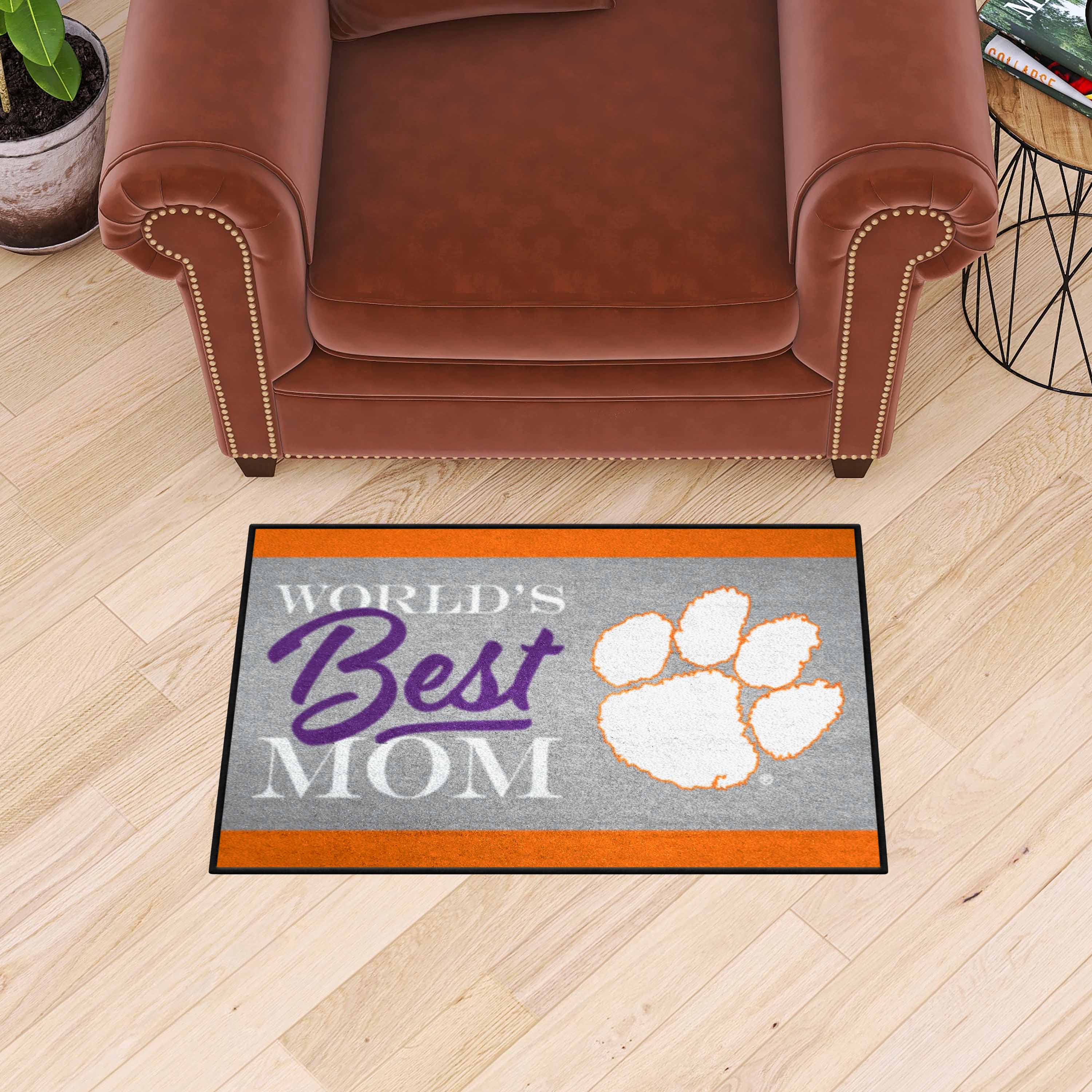 Clemson Tigers World's Best Mom Starter Mat Accent Rug - 19in. x 30in.