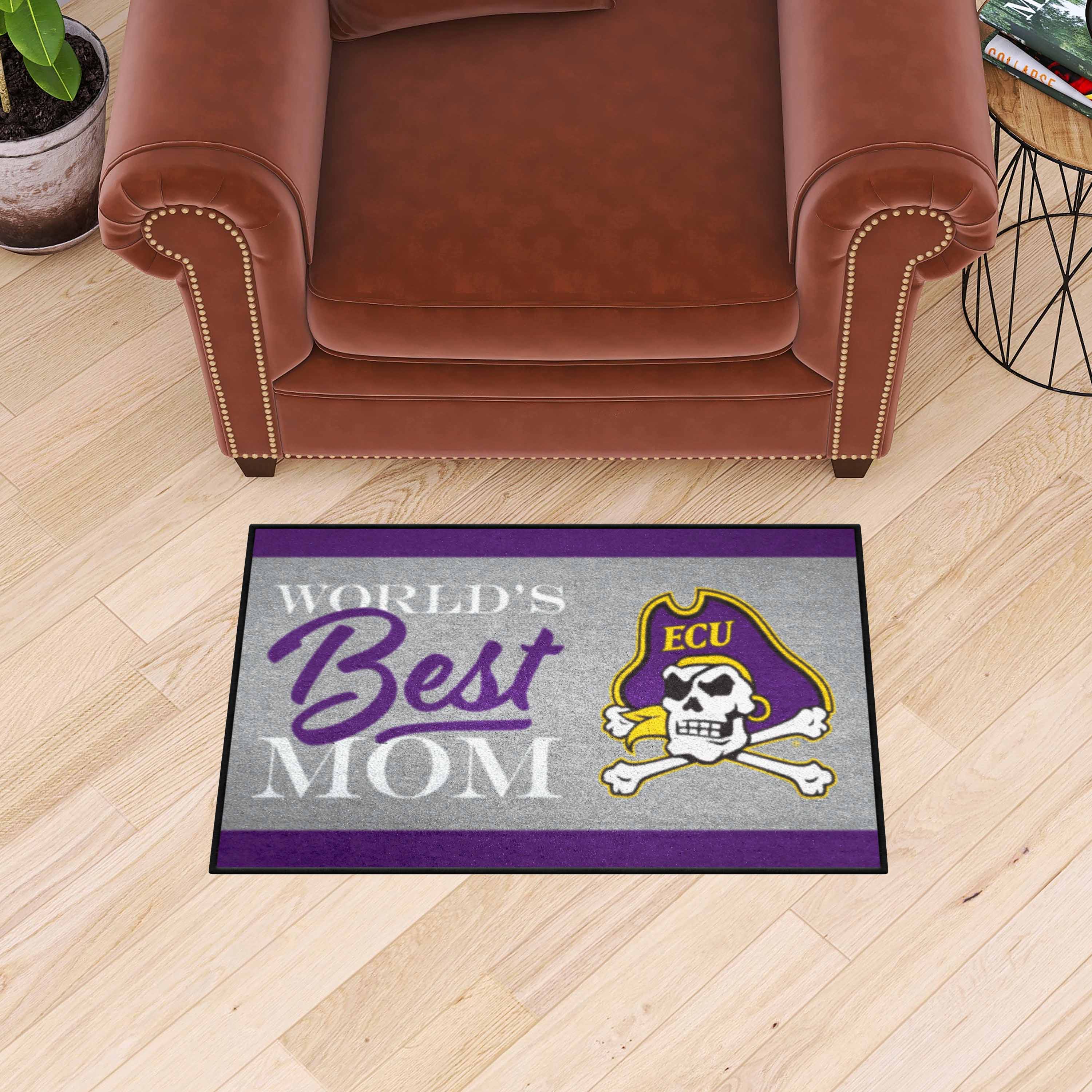 East Carolina Pirates World's Best Mom Starter Mat Accent Rug - 19in. x 30in.